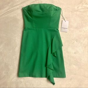 Amanda Uprichard Green Ruffle Mini Dress (Women’s )